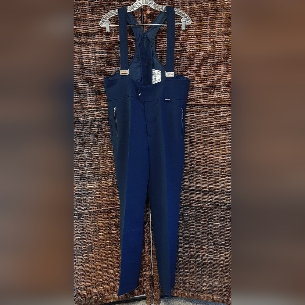 Vintage Profile by Hertha Amen Ski Bibs 38R Winter Pants Overalls Retro Snow
